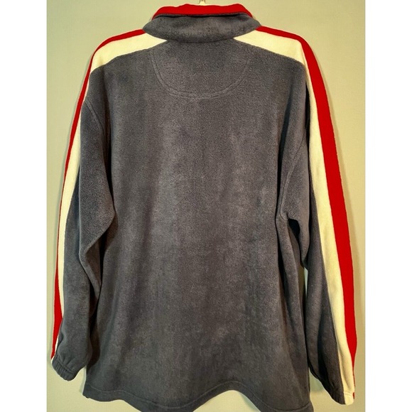 Y2K Tennessee Titans NFL Fleece 1/4 Zip Pullover Mens Large Blue Red Logo - Picture 5 of 14